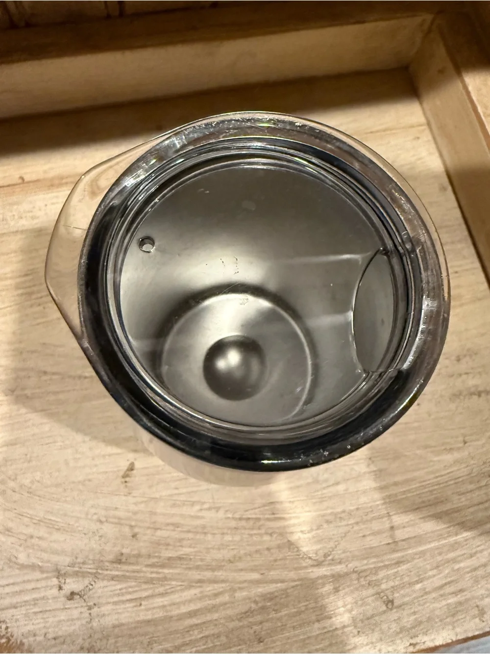 Simple Modern wine tumbler - Brushed Silver